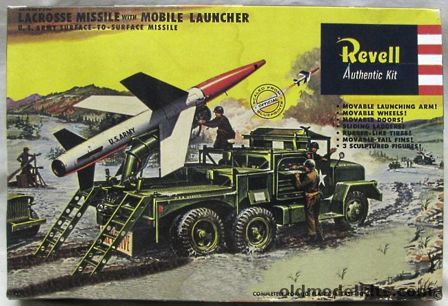 Revell 1/40 Martin Lacrosse Missile with Mobile Launcher - US Army Surface to Surface Missile, H1816 plastic model kit